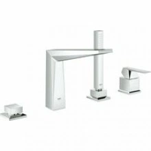 Смеситель для ванны GROHE Allure Brilliant на 4 отверстия, на край ванны, хром (19787001)