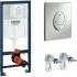 Комплект инсталляции GROHE Rapid SL комплект 3 в 1 для подвесного унитаза с панелью смыва (39503000) Комплект инсталляции GROHE Rapid SL комплект 3 в 1 для подвесного унитаза с панелью смыва (39503000)