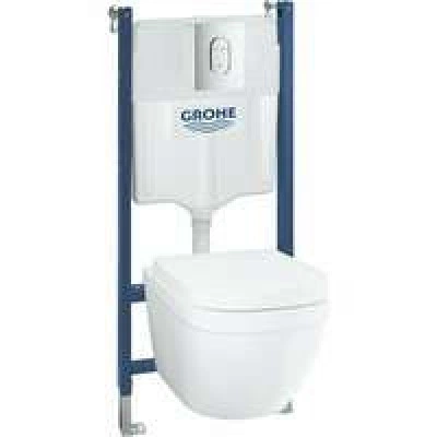 Комплект инсталляции GROHE Solido 5 в 1 с унитазом Euro Ceramic и сиденьем (39535000) Комплект инсталляции GROHE Solido 5 в 1 с унитазом Euro Ceramic и сиденьем (39535000)