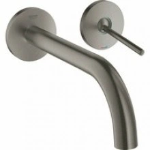 Внешняя часть смесителя для раковины GROHE Atrio Joy настенного монтажа на 2 отверстия, темный графит матовый (19918AL3)