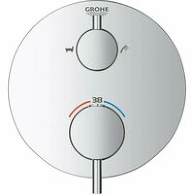 Внешняя часть термостата для ванны GROHE Atrio на 2 потребителя, хром (24138003) Внешняя часть термостата для ванны GROHE Atrio на 2 потребителя, хром (24138003)