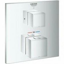 Внешняя часть термостата для душа GROHE Grohtherm Cube на 1 потребителя, хром (24153000)