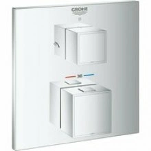 Внешняя часть термостата для душа GROHE Grohtherm Cube на 2 потребителя, хром (24154000)
