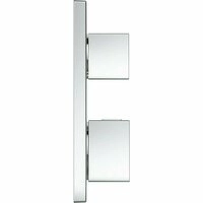 Внешняя часть термостата для душа GROHE Grohtherm Cube на 2 потребителя, хром (24154000) Внешняя часть термостата для душа GROHE Grohtherm Cube на 2 потребителя, хром (24154000)