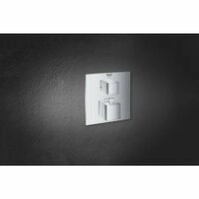 Внешняя часть термостата для душа GROHE Grohtherm Cube на 2 потребителя, хром (24154000) Внешняя часть термостата для душа GROHE Grohtherm Cube на 2 потребителя, хром (24154000)