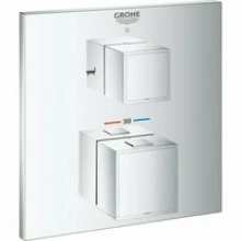 Внешняя часть термостата для ванны GROHE Grohtherm Cube на 2 потребителя, хром (24155000)