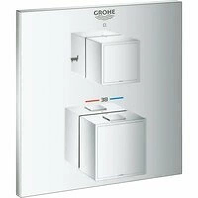 Внешняя часть термостата для ванны GROHE Grohtherm Cube на 2 потребителя, хром (24155000)
