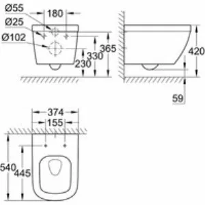 Готовый набор для туалета GROHE Euro Ceramic (NW0017-1) Готовый набор для туалета GROHE Euro Ceramic (NW0017-1)