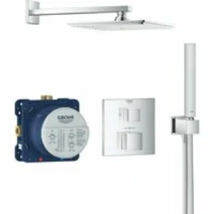 Душевая система GROHE Grohtherm Cube, хром, (34741000) Душевая система GROHE Grohtherm Cube, хром, (34741000)
