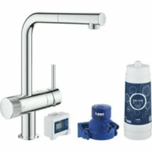 Смеситель для кухонной мойки GROHE Blue Pure Minta с функцией фильтрации, с фильтром в комплекте, хром (30382000) Смеситель для кухонной мойки GROHE Blue Pure Minta с функцией фильтрации, с фильтром в комплекте, хром (30382000)