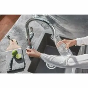 Смеситель для кухонной мойки GROHE Blue Pure Eurosmart с функцией фильтрации, с фильтром в комплекте, хром (30383000) Смеситель для кухонной мойки GROHE Blue Pure Eurosmart с функцией фильтрации, с фильтром в комплекте, хром (30383000)