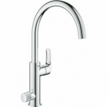 Смеситель для кухонной мойки GROHE Blue Pure Eurosmart, с функцией фильтрации, без фильтра в комплекте, хром (31722000)