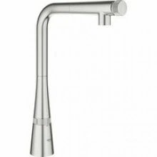 Смеситель для кухни GROHE Zedra SmartControl с вытяжным изливом, суперсталь (31593DC2)