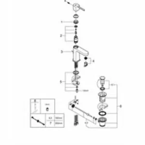 Смеситель для раковины GROHE Plus, S-size, хром (23870003) Смеситель для раковины GROHE Plus, S-size, хром (23870003)
