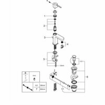 Смеситель для раковины GROHE Plus, S-size, хром (23870003) Смеситель для раковины GROHE Plus, S-size, хром (23870003)