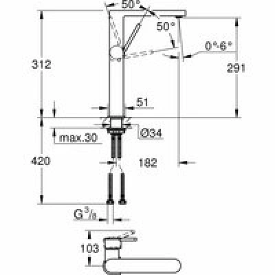Смеситель для раковины GROHE Plus, XL-size, хром (32618003) Смеситель для раковины GROHE Plus, XL-size, хром (32618003)