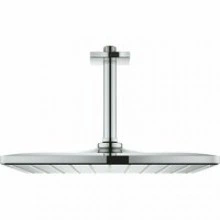 Верхний душ GROHE Rainshower 310 Mono с душевым кронштейном, 9,5 л/мин, 1 режим, 142 мм, хром (26566000)