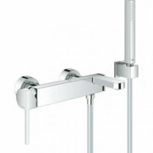 Смеситель для ванны GROHE Plus с душевым гарнитуром, хром (33547003)