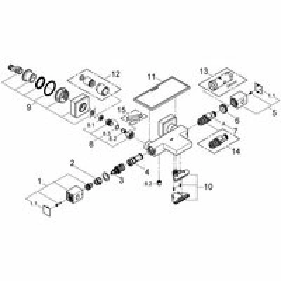 Термостат для ванны GROHE Grohtherm Cube, хром (34502000) Термостат для ванны GROHE Grohtherm Cube, хром (34502000)