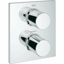 Внешняя часть термостата для ванны GROHE Grohtherm F на 2 потребителя, хром (27618000)