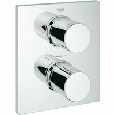 Внешняя часть термостата для ванны GROHE Grohtherm F на 2 потребителя, хром (27618000)