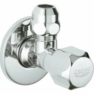 Угловой вентиль GROHE 1/2-3/8 для подключения смесителей, хром (2201700M) Угловой вентиль GROHE 1/2-3/8 для подключения смесителей, хром (2201700M)