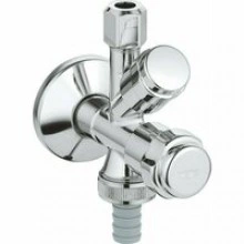 Комбинированный угловой вентиль GROHE, хром (41073000)