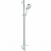 Душевой гарнитур GROHE RainShower SmartActive 130 с мыльницей, 3 режима струи, душевая штанга 900 мм, 9,5 л/мин, хром (26548000)