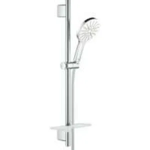 Душевой гарнитур GROHE Rainshower SmartActive 130 с мыльницей, 3 режима струи, душевая штанга 600 мм, 12 л/мин, белая луна (26576LS0) Душевой гарнитур GROHE Rainshower SmartActive 130 с мыльницей, 3 режима струи, душевая штанга 600 мм, 12 л/мин, белая луна (26576LS0)