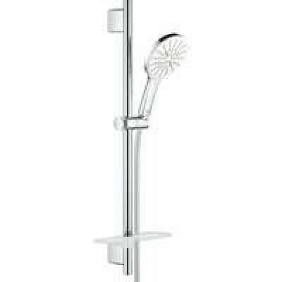 Душевой гарнитур GROHE Rainshower SmartActive 130 с мыльницей, 3 режима струи, душевая штанга 600 мм, 12 л/мин, белая луна (26576LS0) Душевой гарнитур GROHE Rainshower SmartActive 130 с мыльницей, 3 режима струи, душевая штанга 600 мм, 12 л/мин, белая луна (26576LS0)