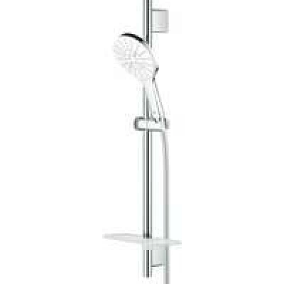 Душевой гарнитур GROHE Rainshower SmartActive 130 с мыльницей, 3 режима струи, душевая штанга 600 мм, 12 л/мин, белая луна (26576LS0) Душевой гарнитур GROHE Rainshower SmartActive 130 с мыльницей, 3 режима струи, душевая штанга 600 мм, 12 л/мин, белая луна (26576LS0)