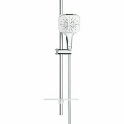 Душевой гарнитур GROHE Rainshower SmartActive 130 Cube, 3 вида струй, белая луна (26584LS0) Душевой гарнитур GROHE Rainshower SmartActive 130 Cube, 3 вида струй, белая луна (26584LS0)