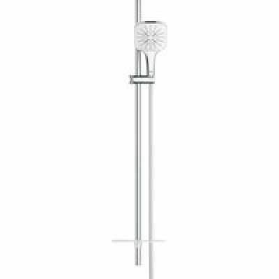 Душевой гарнитур GROHE Rainshower SmartActive 130 Cube с мыльницей, 3 режима струи, душевая штанга 900 мм, 12 л/мин, белая луна (26586LS0) Душевой гарнитур GROHE Rainshower SmartActive 130 Cube с мыльницей, 3 режима струи, душевая штанга 900 мм, 12 л/мин, белая луна (26586LS0)