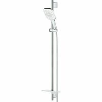 Душевой гарнитур GROHE Rainshower SmartActive 130 Cube с мыльницей, 3 режима струи, душевая штанга 900 мм, 12 л/мин, белая луна (26586LS0) Душевой гарнитур GROHE Rainshower SmartActive 130 Cube с мыльницей, 3 режима струи, душевая штанга 900 мм, 12 л/мин, белая луна (26586LS0)
