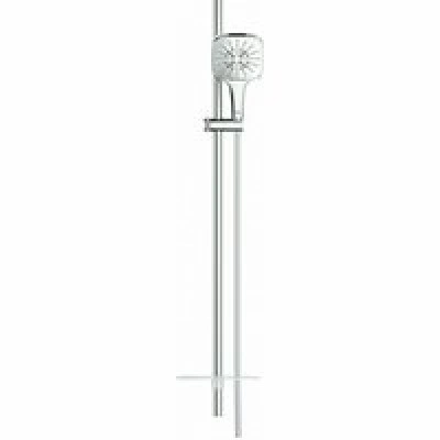 Душевой гарнитур GROHE Rainshower SmartActive 130 Cube с мыльницей, 3 режима струи, душевая штанга 900 мм, 9,5 л/мин, хром (26587000) Душевой гарнитур GROHE Rainshower SmartActive 130 Cube с мыльницей, 3 режима струи, душевая штанга 900 мм, 9,5 л/мин, хром (26587000)
