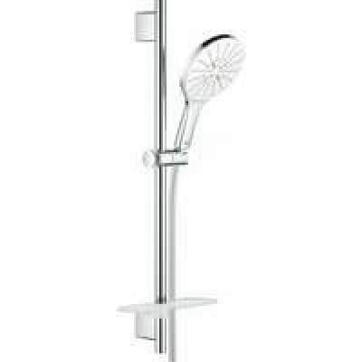 Душевой гарнитур GROHE Rainshower SmartActive 150 с мыльницей, 3 режима струи, душевая штанга 600 мм, 9,5 л/мин, белая луна (26592LS0) Душевой гарнитур GROHE Rainshower SmartActive 150 с мыльницей, 3 режима струи, душевая штанга 600 мм, 9,5 л/мин, белая луна (26592LS0)