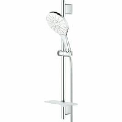 Душевой гарнитур GROHE Rainshower SmartActive 150 с мыльницей, 3 режима струи, душевая штанга 600 мм, 9,5 л/мин, белая луна (26592LS0) Душевой гарнитур GROHE Rainshower SmartActive 150 с мыльницей, 3 режима струи, душевая штанга 600 мм, 9,5 л/мин, белая луна (26592LS0)