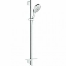 Душевой гарнитур GROHE Rainshower SmartActive 150 с мыльницей, 3 режима струи, душевая штанга 900 мм, 9,5 л/мин, хром (26594000)