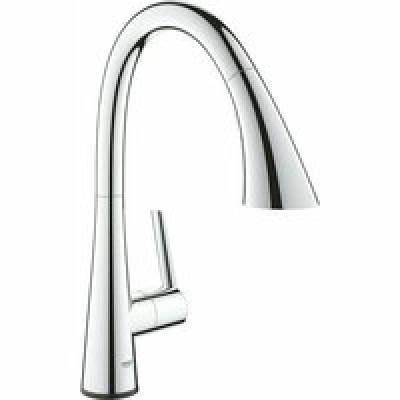 Смеситель для кухни GROHE Zedra Touch сенсорный с вытяжным душем 3jet, хром (30219002)