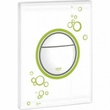 Панель смыва для унитаза GROHE Nova Cosmopolitan Print, 3 режима, белая луна (38847LS0)