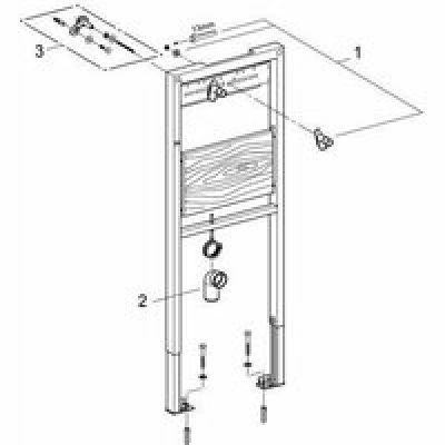 Система инсталляции для литой раковины и смесителя GROHE Rapid SL (38544000) Система инсталляции для литой раковины и смесителя GROHE Rapid SL (38544000)