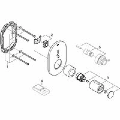 Внешняя часть термостата для душа GROHE Eurosmart Cosmopolitan E Special инфракрасный, хром (36456000) Внешняя часть термостата для душа GROHE Eurosmart Cosmopolitan E Special инфракрасный, хром (36456000)