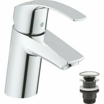 Смеситель для раковины GROHE Eurosmart с нажимным донным клапаном S-Size, хром (23922002) Смеситель для раковины GROHE Eurosmart с нажимным донным клапаном S-Size, хром (23922002)
