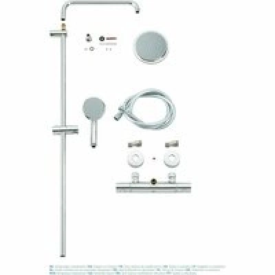 Душевая система GROHE Tempesta Cosmopolitan 160 с термостатом для душа, хром (27922000) Душевая система GROHE Tempesta Cosmopolitan 160 с термостатом для душа, хром (27922000)
