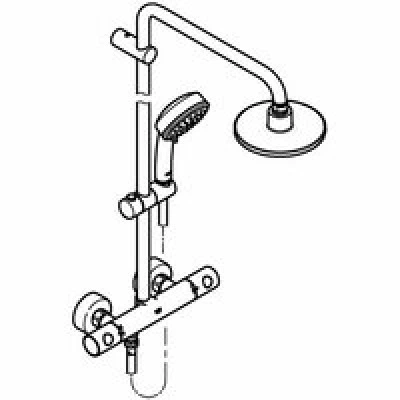 Душевая система GROHE Tempesta Cosmopolitan 160 с термостатом для душа, хром (27922000) Душевая система GROHE Tempesta Cosmopolitan 160 с термостатом для душа, хром (27922000)