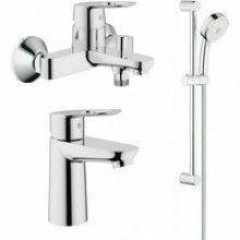 Готовый комплект для ванной комнаты GROHE BauLoop, хром (NB0056)