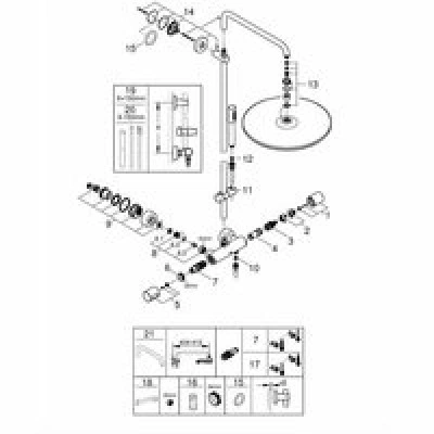 Душевая система GROHE Rainshower System 400 с термостатом для душа, хром (27174001) Душевая система GROHE Rainshower System 400 с термостатом для душа, хром (27174001)