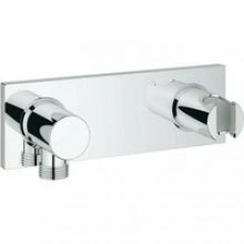 Держатель настенный для ручного душа GROHE Grohtherm F с подключением для душевого шланга, хром (27621000)