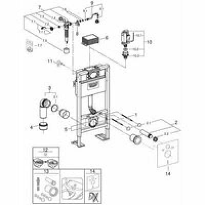 Система инсталляции для унитаза GROHE Rapid SL (38587000) Система инсталляции для унитаза GROHE Rapid SL (38587000)