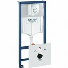 Комплект инсталляции для унитаза GROHE Rapid SL 4 в 1 с панелью смыва Nova Cosmopolitan, хром (38813001)